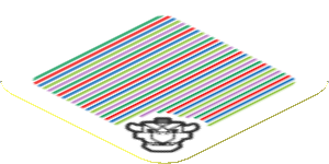 Sticker 1.8 x 1.8 with Bar Code and Dry Bowser