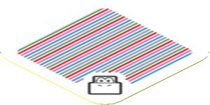 Sticker 1.8 x 1.8 with Bar Code and Red Koopa Troopa