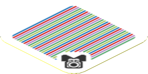 Sticker 1.8 x 1.8 with Bar Code and Birdo