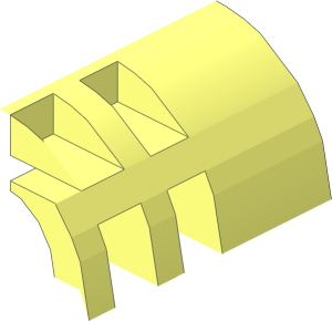 ~Technic Cylinder with Peghole and Half Click Rotation Joint Ball Cylinder Quarter