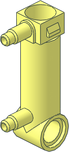 ~Technic Pneumatic Cylinder 1 x 5 with 2 Ports with Stepped Outlets ~Technic Pneumatic Cylinder 1 x 5 with 2 Ports with Stepped Outlets
