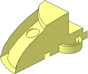 ~Wedge  3 x  3 x  0.667 Cutout - Half without Patternable Surfaces