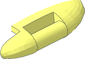 ~Minifig Lifeguard Float with Hollow Back - Half