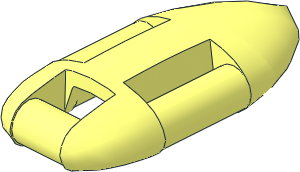 Minifig Lifeguard Float with Hollow Back