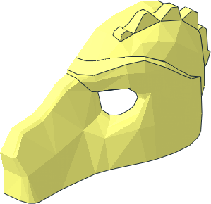 ~Minifig Mask Crocodile - Half