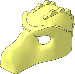 Minifig Mask Crocodile