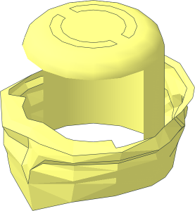 ~Minifig Hat Ninja Wrap Type 1 - Bottom Half and Inside