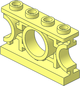 Fence Ornamented  1 x  4 x  2 with Circles