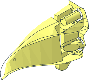 ~Animal Bird Head Upper Jaw - Half