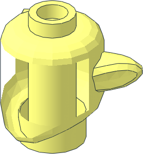 ~Minifig Head Alien Na'vi with Pointed Ears without Patternable Surfaces