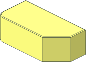 ~Electric Mindstorms EV3 Rectangular Button with Cut Corner ~Electric Mindstorms EV3 Rectangular Button with Cut Corner