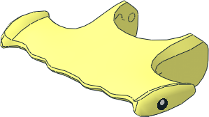 Animal Shark Hammerhead Head with Black Eyes Pattern