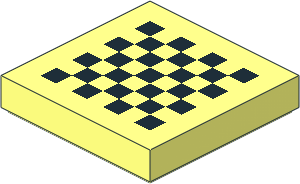 Tile  2 x  2 with Black Checkered Pattern