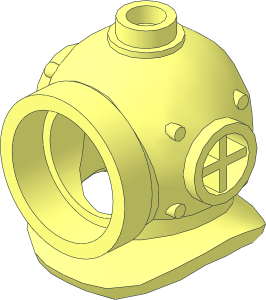 Minifig Helmet Deep Diver