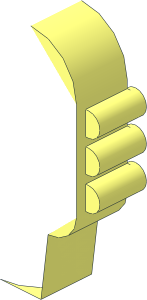 ~Minifig Acoustic Guitar with Square Headstock - Headstock without Front Surface Half