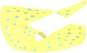 ~Animal Stingray Light Blue Spots Pattern