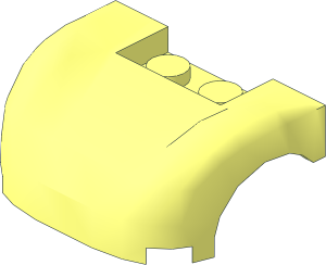 Vehicle Mudguard  3 x  4 x  1 1/3 with Curved Fenders