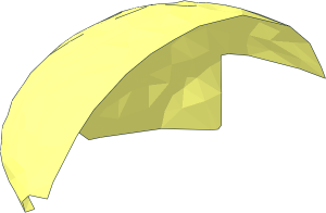 ~Minifig Helmet Cyborg Open Side - Hair