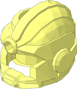 ~Minifig Helmet Cyborg Open Side - Helmet