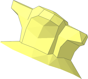 ~Minifig Head Muppet Gonzo Hair