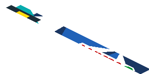 ~Sticker  1.9 x  3.8 with Yellow "2" on Black Square and Logos on Blue and White Background Right - First Face