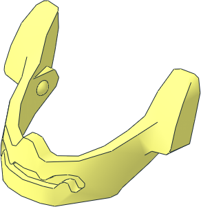 Minifig Helmet Visor Samurai