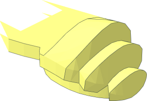 ~Minifig Armour with Shoulder Pads and Scabbard - Half