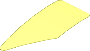 ~Sticker  0.8 x  1.6 with Black Triangle and White Sparco Logo on Blue Background Right - Bottom Formed Face