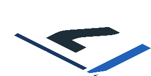 ~Sticker  4.0 x  1.8 with Black "2" on Blue and White Background - Second Face