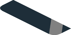 ~Sticker  0.8 x  1.9 with M-SPORT Logo on Black and Blue Background Right - Sixth Face