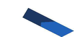 ~Sticker  1.8 x  1.9 with Black Air Vent on Blue and White Background - Third Face