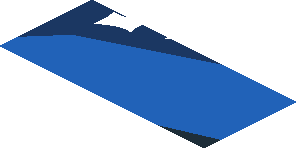 ~Sticker  0.8 x  1.9 with M-SPORT Logo on Black and Blue Background Right - Third Face