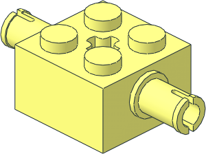 Brick  2 x  2 with Pins and Axlehole