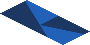 ~Sticker  0.8 x  1.9 with Light Blue and White Triangles on Blue Background Right - Fifth Face