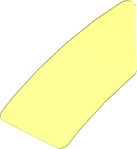 ~Sticker Back  0.8 x  1.9 Trapezoid (Formed)