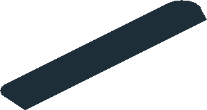 ~Sticker  1.2 x  3.9 with White M-SPORT on Black Background - First Face