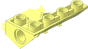 ~Slope Brick 45  6 x  8 Double Inverted with Open Centre and  4 Holes - Quarter