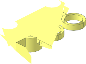 ~Slope Brick 45  6 x  8 Double Inverted with Open Centre and  4 Holes - Common Inside Area