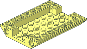 Slope Brick 45 6 x 8 Double Inverted with Open Centre and 4 Holes Slope Brick 45 6 x 8 Double Inverted with Open Centre and 4 Holes