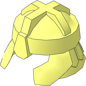 Minifig Helmet with Cheek and Neck Protection