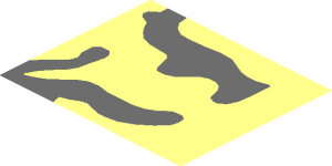 ~Minifig Robe Cloth 13L Tall Dune Symbol 1+2 Quarters