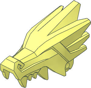 Animal Dragon Head Jaw Upper