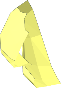 ~Minifig Head Simpsons Krusty The Clown - Half Mouth