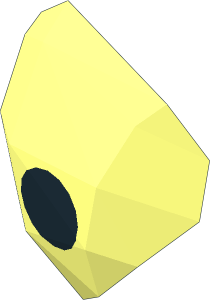 ~Minifig Head Simpsons Krusty The Clown - Eye with Black Pupil Pattern