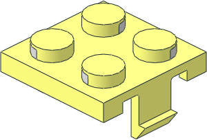 ~Electric Brick  2 x  2 x  0.667 with Side Clamps