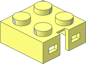 ~Electric Brick 2 x 2 x 0.667 Top Type 2 ~Electric Brick 2 x 2 x 0.667 Top Type 2