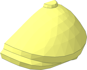 ~Minifig Hat Newsboy Cap - Half