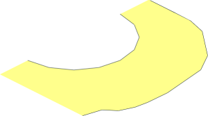 ~Minifig Robe Cloth 13L Tall (Formed) Front Collar Surface Half