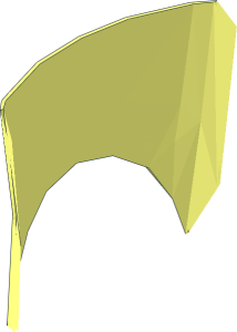 ~Minifig Robe Cloth 13L Tall (Formed) Side