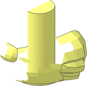 ~Minifig Head Looney Tunes Bugs Bunny Lower Half